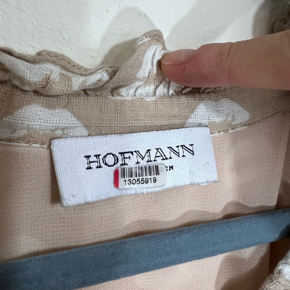 Hofmann Copenhagen Beige Lips Tiered Midi Dress - Picture 6 of 7